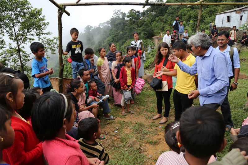 Community dialogue at Mawkaphan village, Mawsynram