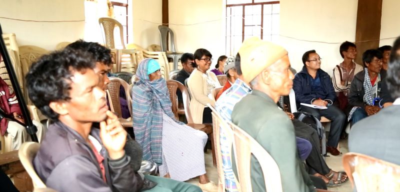 Community dialogue at Moosakhia village, Amlarem